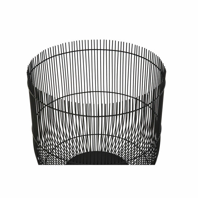 Blumentopf DKD Home Decor 34,5 x 34,5 x 88 cm Schwarz Metall