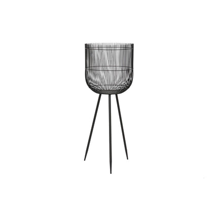 Blumentopf DKD Home Decor 34,5 x 34,5 x 88 cm Schwarz Metall