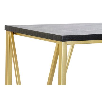 Konsole DKD Home Decor 107,5 x 36 x 79,5 cm Schwarz Gold Metall Holz
