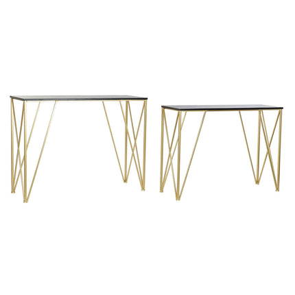 Konsole DKD Home Decor 107,5 x 36 x 79,5 cm Schwarz Gold Metall Holz