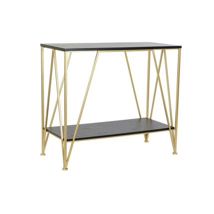 Konsole DKD Home Decor Schwarz Gold Metall Holz (81,5 x 36 x 71,5 cm)