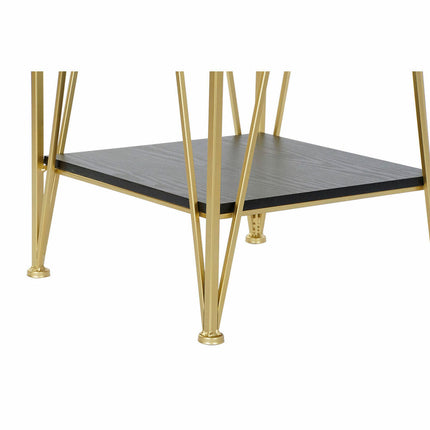 Beistelltisch DKD Home Decor 41 x 41 x 63,5 cm Schwarz Gold Metall Holz