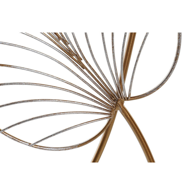 Wanddekoration DKD Home Decor 50,5 x 2 x 67,5 cm Gold Pflanzenblatt