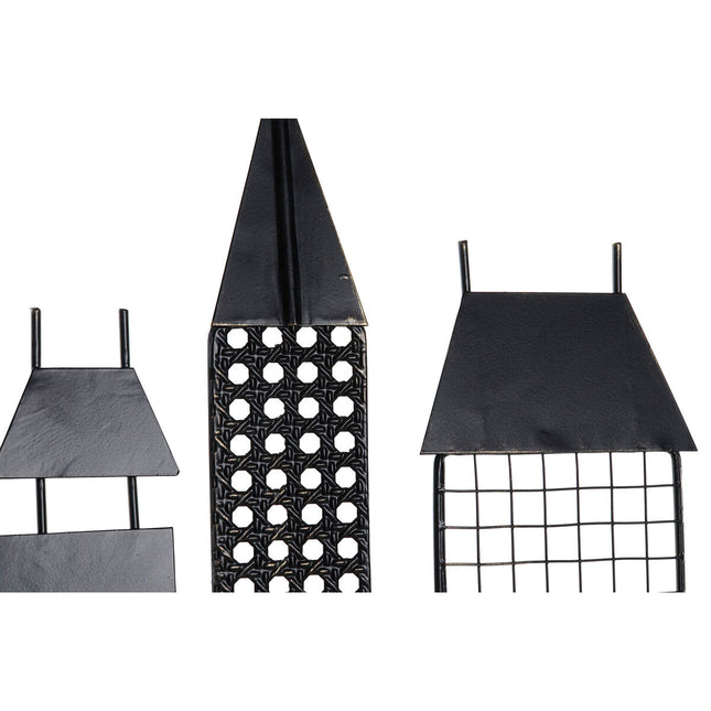 Wanddekoration DKD Home Decor Schwarz Gold Metall Loft (105 x 6 x 56 cm)