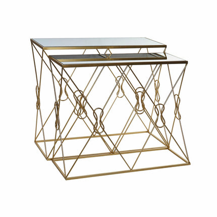 Konsole DKD Home Decor Spiegel Gold Metall (102 x 36 x 81 cm) (76 cm)