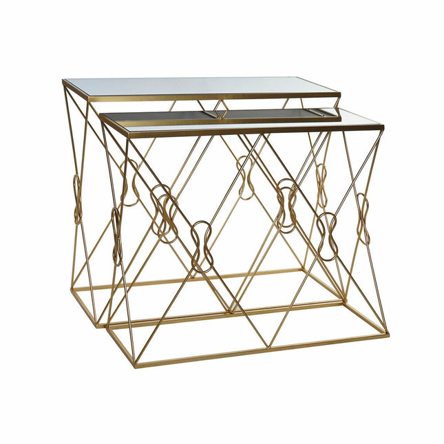 Konsole DKD Home Decor Spiegel Gold Metall (102 x 36 x 81 cm) (76 cm)