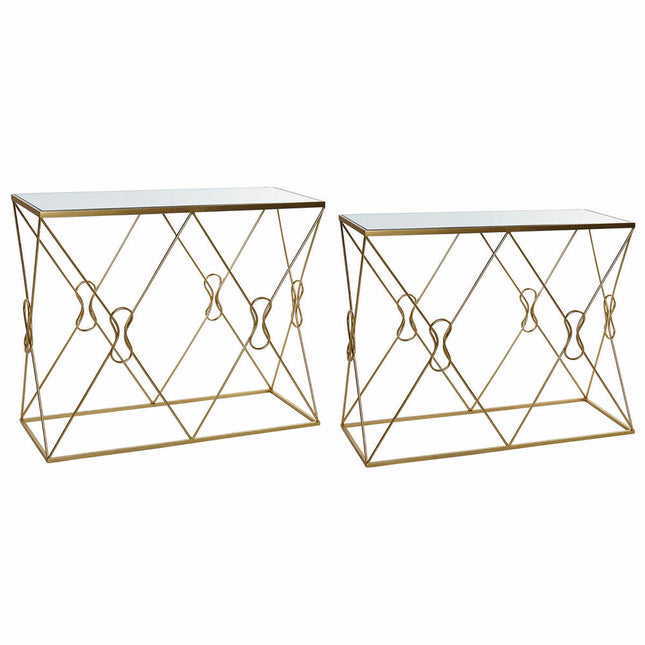 Konsole DKD Home Decor Spiegel Gold Metall (102 x 36 x 81 cm) (76 cm)