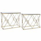Konsole DKD Home Decor Spiegel Gold Metall (102 x 36 x 81 cm) (76 cm)