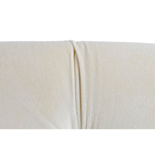 Kopfende des Betts DKD Home Decor Polyester Weiß Holz MDF