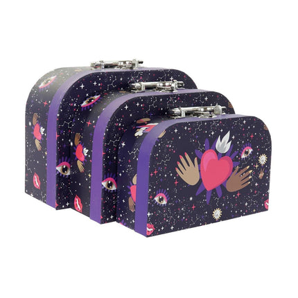 Set dekorativer Karten DKD Home Decor 28 x 9,5 x 20 cm Metall Für Kinder Pappe