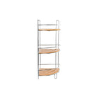 Badezimmerregal DKD Home Decor natürlich Aluminium Bambus Rostfreies Chrom-Metall (19,5 x 19,5 x 47 cm)