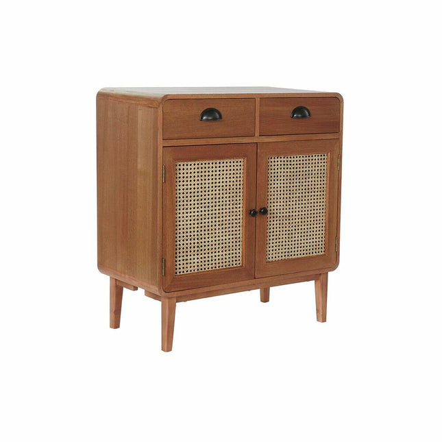 Anrichte DKD Home Decor Paulonia-Holz Rattan