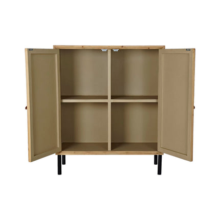 Anrichte DKD Home Decor Schwarz natürlich 80 x 35 x 95 cm