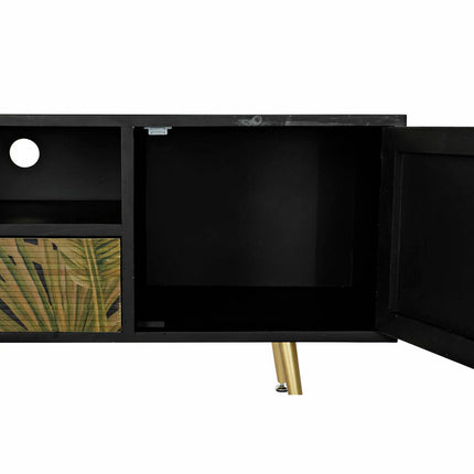 Anrichte DKD Home Decor Schwarz Tanne Metall MDF grün
