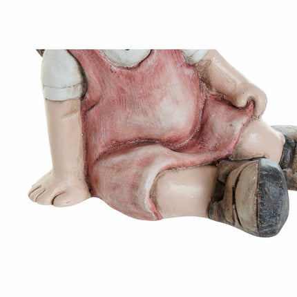 Deko-Figur DKD Home Decor 24 x 35 x 36 cm Blau Rosa Kinder (2 Stück)