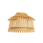 Deckenlampe DKD Home Decor Braun Polyester Bambus 50 W (43 x 43 x 29 cm)
