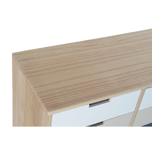 Schubladenschrank DKD Home Decor 79 x 35 x 65 cm Scandi Beige Weiß Dunkelgrau Holz MDF