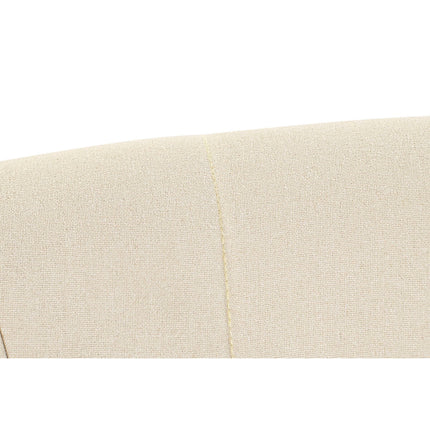 Sessel DKD Home Decor Schaum Beige Golden Metall Holz Polyester (81 x 75 x 73 cm)