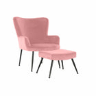 Sessel DKD Home Decor S3023869 Schwarz Rosa Metall Kunststoff Samt Moderne 70 x 60 x 84 cm