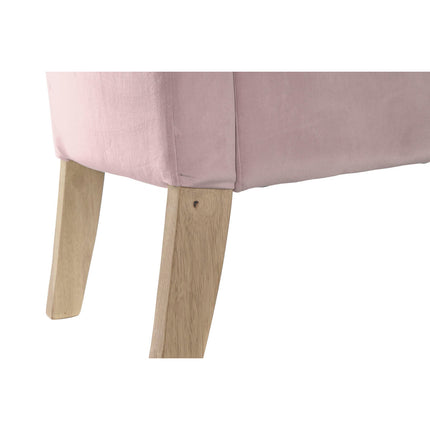 Barhocker DKD Home Decor   Rosa Holz Polyester (130 x 44 x 69 cm)