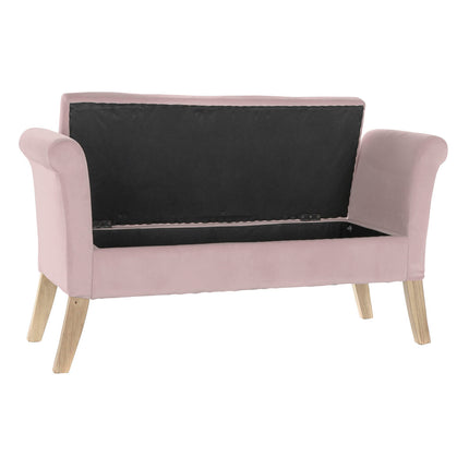 Barhocker DKD Home Decor   Rosa Holz Polyester (130 x 44 x 69 cm)