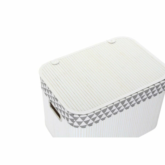 Korb-Set DKD Home Decor Polyester Baumwolle MDF Bambus (51 x 35 x 33 cm)
