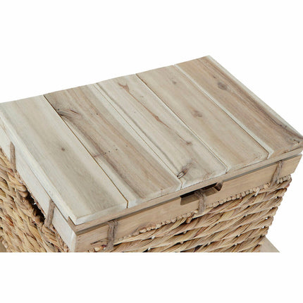 Set dekorativer Karten DKD Home Decor Bunt natürlich Holz Metall Boho 55 x 37 x 37 cm 55 x 37 x 36,5 cm