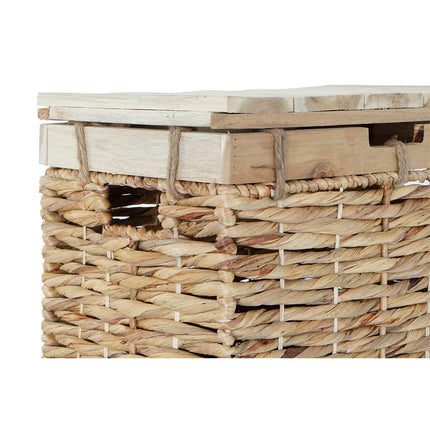 Set dekorativer Karten DKD Home Decor Bunt natürlich Holz Metall Boho 55 x 37 x 37 cm 55 x 37 x 36,5 cm