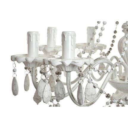 Deckenlampe DKD Home Decor Weiß Metall Tanne Kunststoff 40 W Romantisch Decapé 220 V 65 x 65 x 53 cm