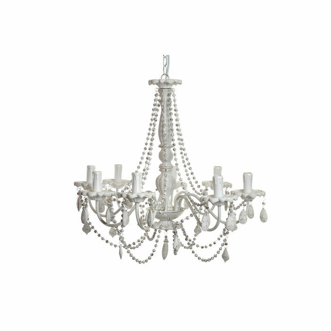 Deckenlampe DKD Home Decor Weiß Metall Tanne Kunststoff 40 W Romantisch Decapé 220 V 65 x 65 x 53 cm