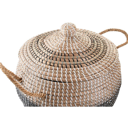 Korb-Set DKD Home Decor natürlich Grau Seegras (41 x 41 x 36 cm) (2 pcs)