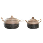 Korb-Set DKD Home Decor natürlich Grau Seegras (41 x 41 x 36 cm) (2 pcs)