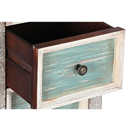 Kommode DKD Home Decor Weiß türkis Holz Orientalisch 99 x 38 x 91 cm