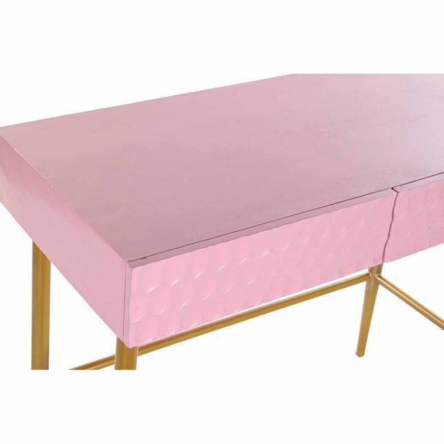 Konsole DKD Home Decor Rosa Gold Metall Mango-Holz (90 x 45 x 74 cm)