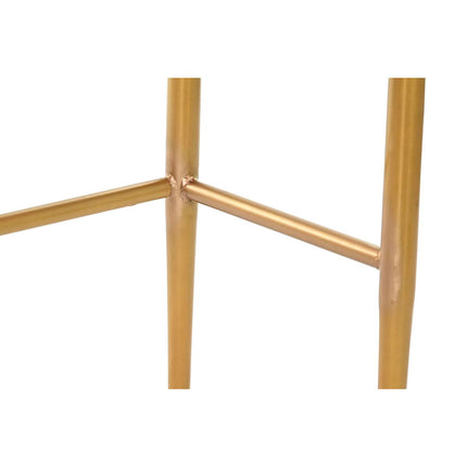 Konsole DKD Home Decor Rosa Gold Metall Mango-Holz (90 x 45 x 74 cm)