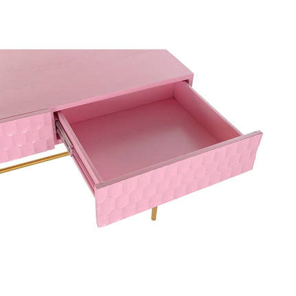 Konsole DKD Home Decor Rosa Gold Metall Mango-Holz (90 x 45 x 74 cm)