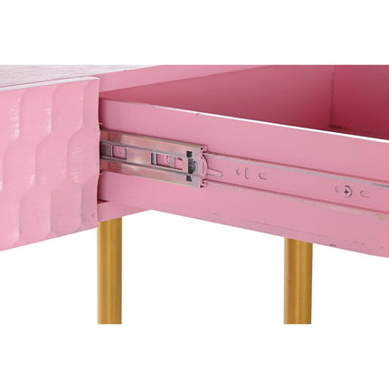 Konsole DKD Home Decor Rosa Gold Metall Mango-Holz (90 x 45 x 74 cm)