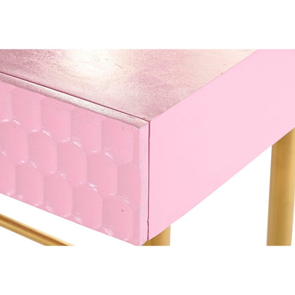 Konsole DKD Home Decor Rosa Gold Metall Mango-Holz (90 x 45 x 74 cm)