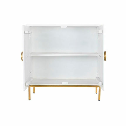 Anrichte DKD Home Decor   Weiß Gold Metall Mango-Holz (80 x 37,5 x 80 cm)