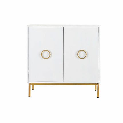 Anrichte DKD Home Decor   Weiß Gold Metall Mango-Holz (80 x 37,5 x 80 cm)