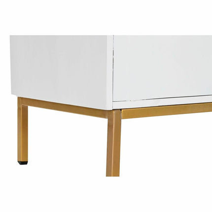 Anrichte DKD Home Decor   Weiß Gold Metall Mango-Holz (80 x 37,5 x 80 cm)