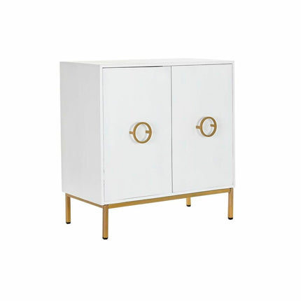 Anrichte DKD Home Decor   Weiß Gold Metall Mango-Holz (80 x 37,5 x 80 cm)