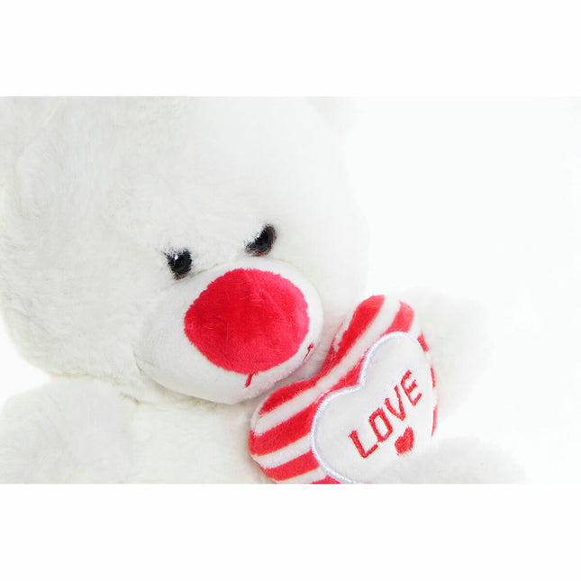 Plüschtier DKD Home Decor 17,5 x 15 x 20 cm Rot Weiß Für Kinder