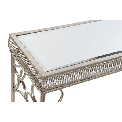 Beistelltisch DKD Home Decor Spiegel Silberfarben Metall 122 x 31 x 72 cm