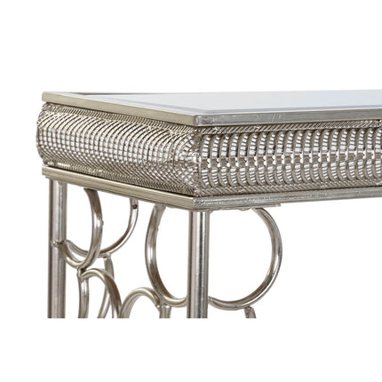 Beistelltisch DKD Home Decor Spiegel Silberfarben Metall 122 x 31 x 72 cm