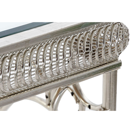Beistelltisch DKD Home Decor Spiegel Silberfarben Metall 122 x 31 x 72 cm