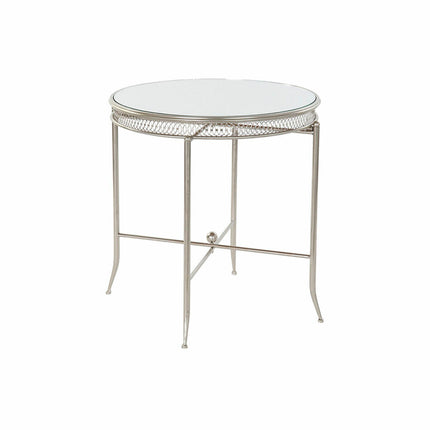 Beistelltisch DKD Home Decor Spiegel Silberfarben Metall (56 x 56 x 56 cm)