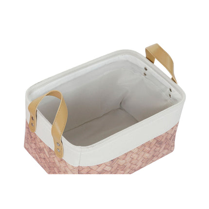 Korb-Set DKD Home Decor 36 x 36 x 20 cm Leinwand Polyester