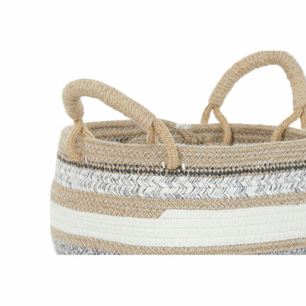 Korb-Set DKD Home Decor 30 x 30 x 20 cm Jute Boho