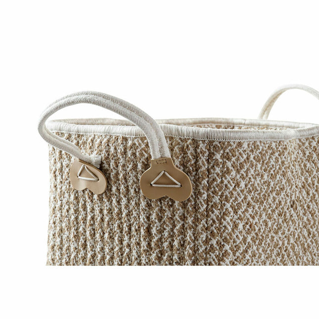 Korb-Set DKD Home Decor Baumwolle Jute (41 x 31 x 27 cm)